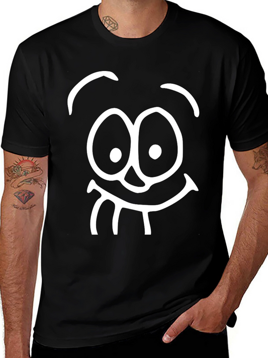 Funny Face Black T-Shirt - Express Yourself!