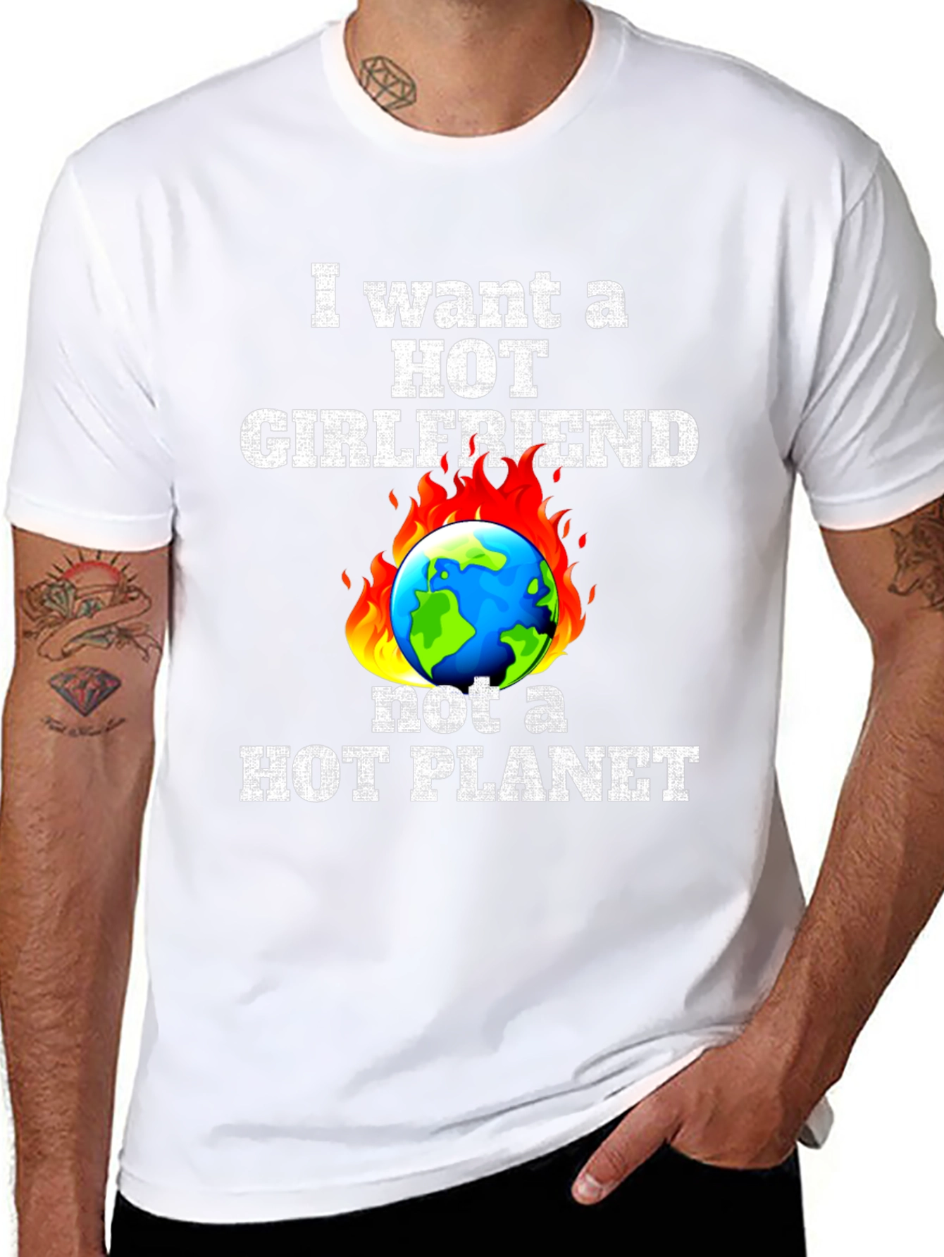 Hot Girlfriend Not Hot Planet T-Shirt