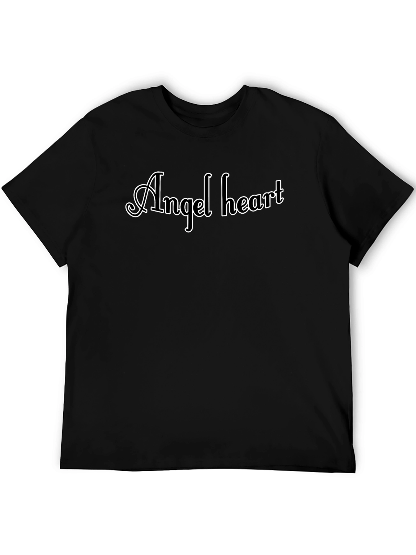 Angel Heart Graphic Tee - Stylish Black T-Shirt