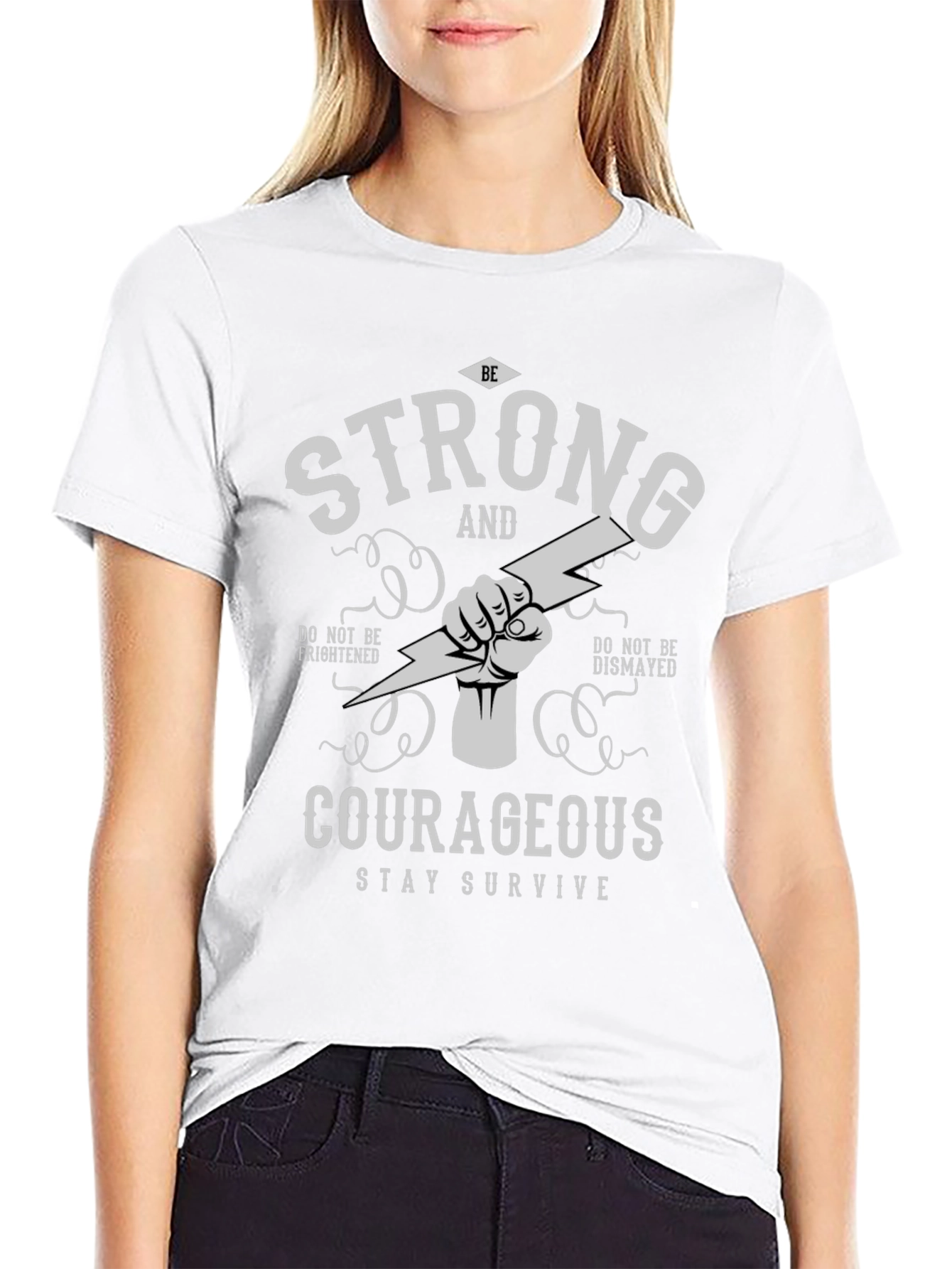 Strong & Courageous Graphic Tee