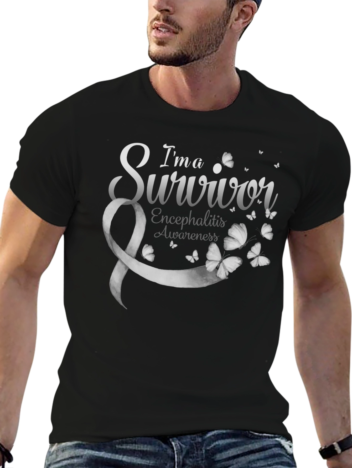 Encephalitis Awareness Survivor Ribbon T-Shirt