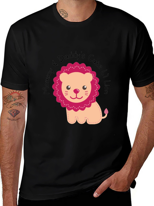 Cute Lion Graphic Tee - Mommy & Daddys Lil Lion