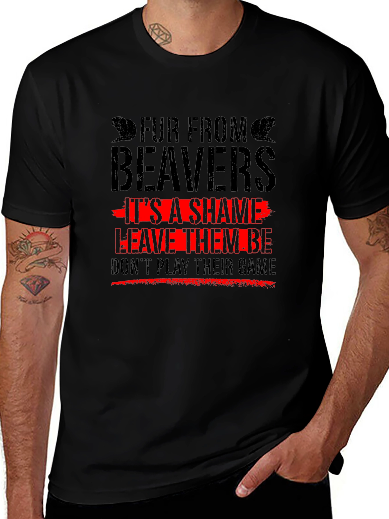 Fur From Beavers T-Shirt