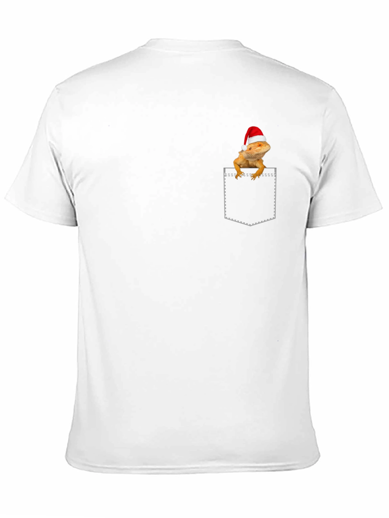 Bearded Dragon in Pocket Christmas T-Shirt