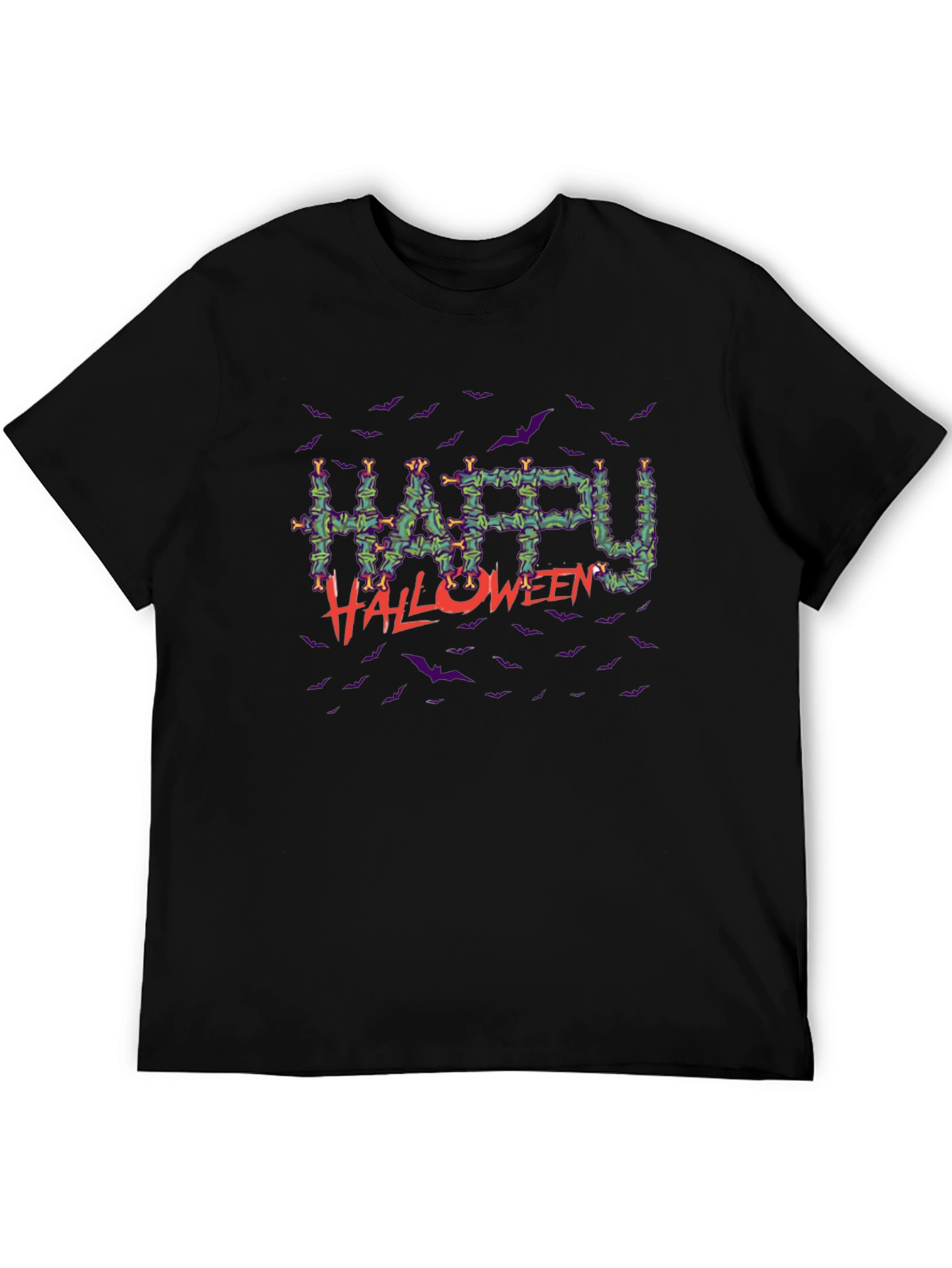 Happy Halloween Bats Graphic Tee