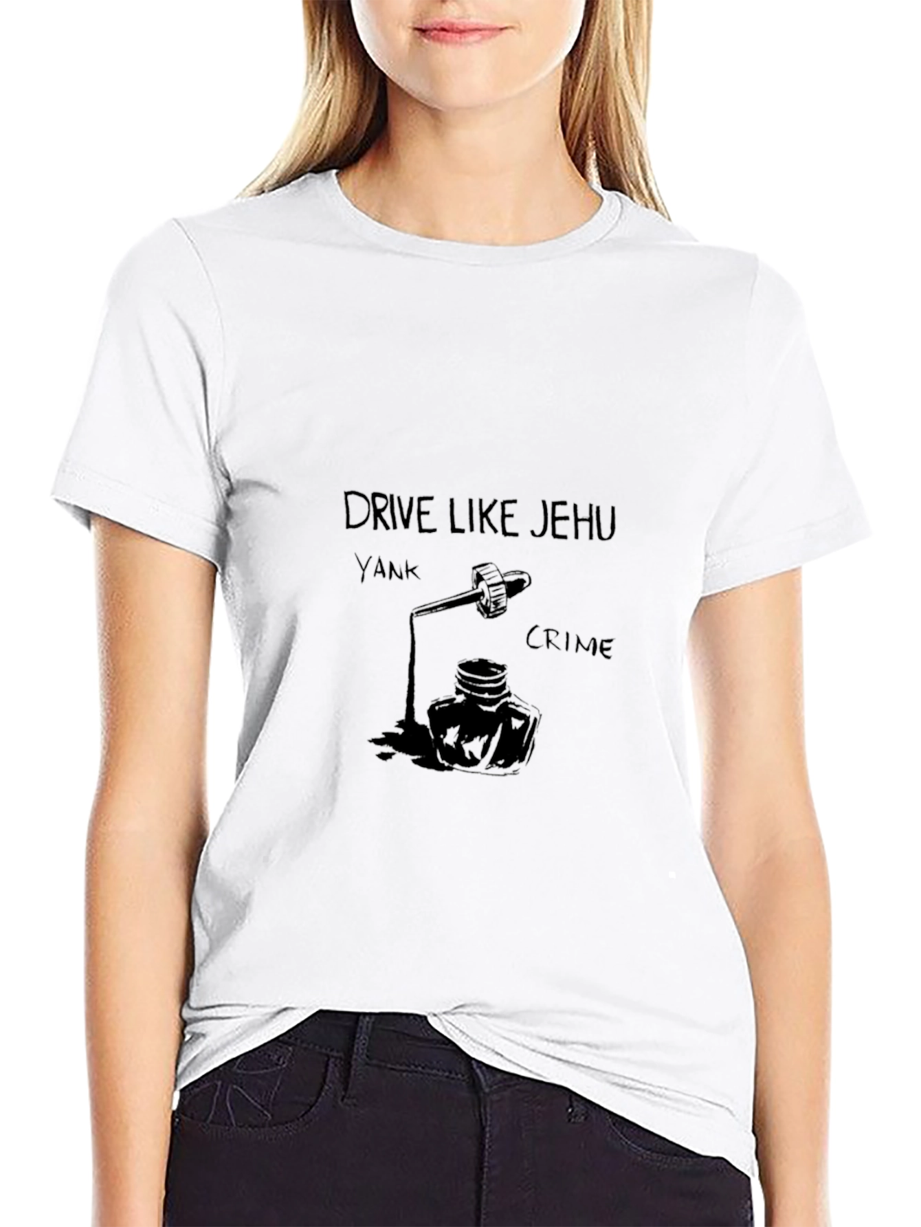 Drive Like Jehu T-Shirt - Black Cotton Tee