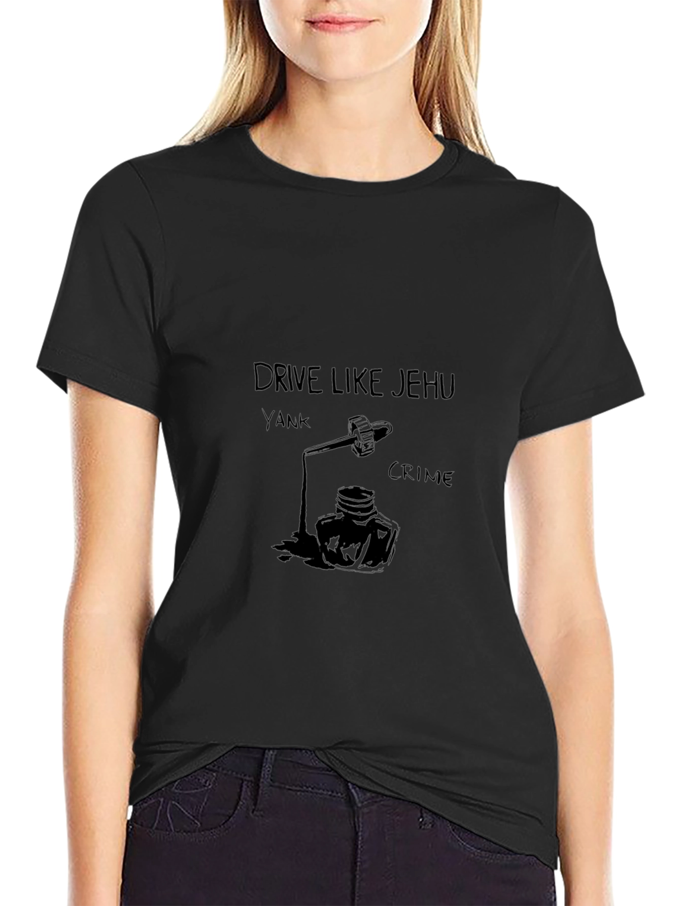 Drive Like Jehu T-Shirt - Black Cotton Tee