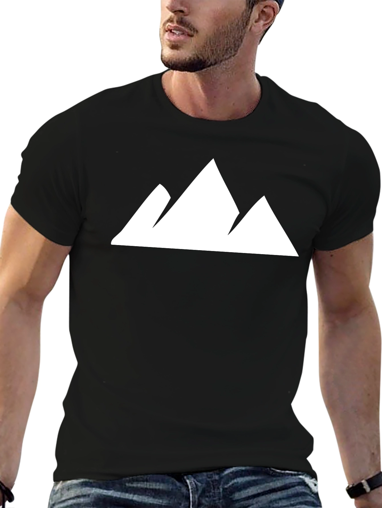 Mountain Peak Graphic Tee - Modern Style