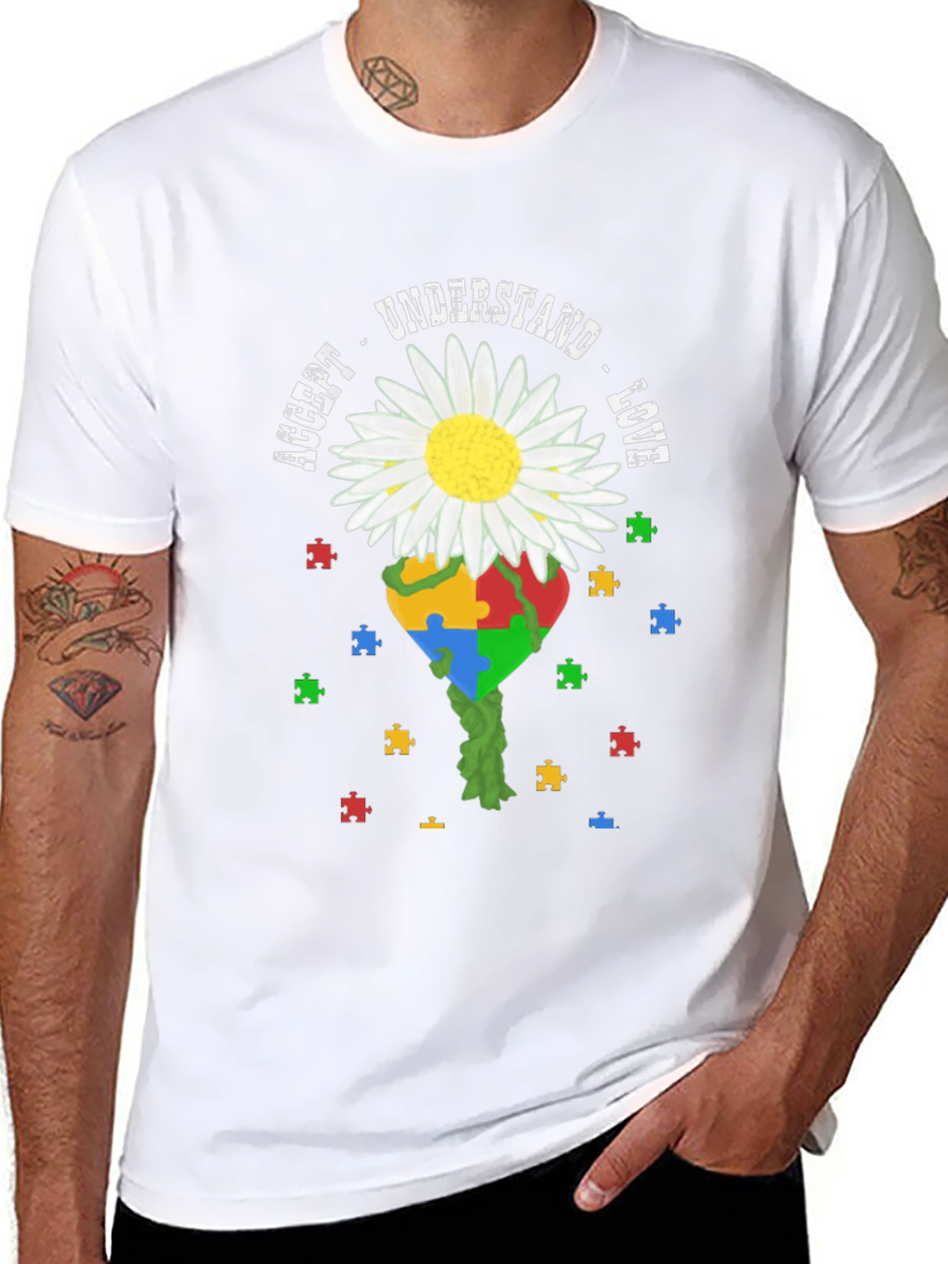 Autism Awareness T-Shirt: Accept Understand Love