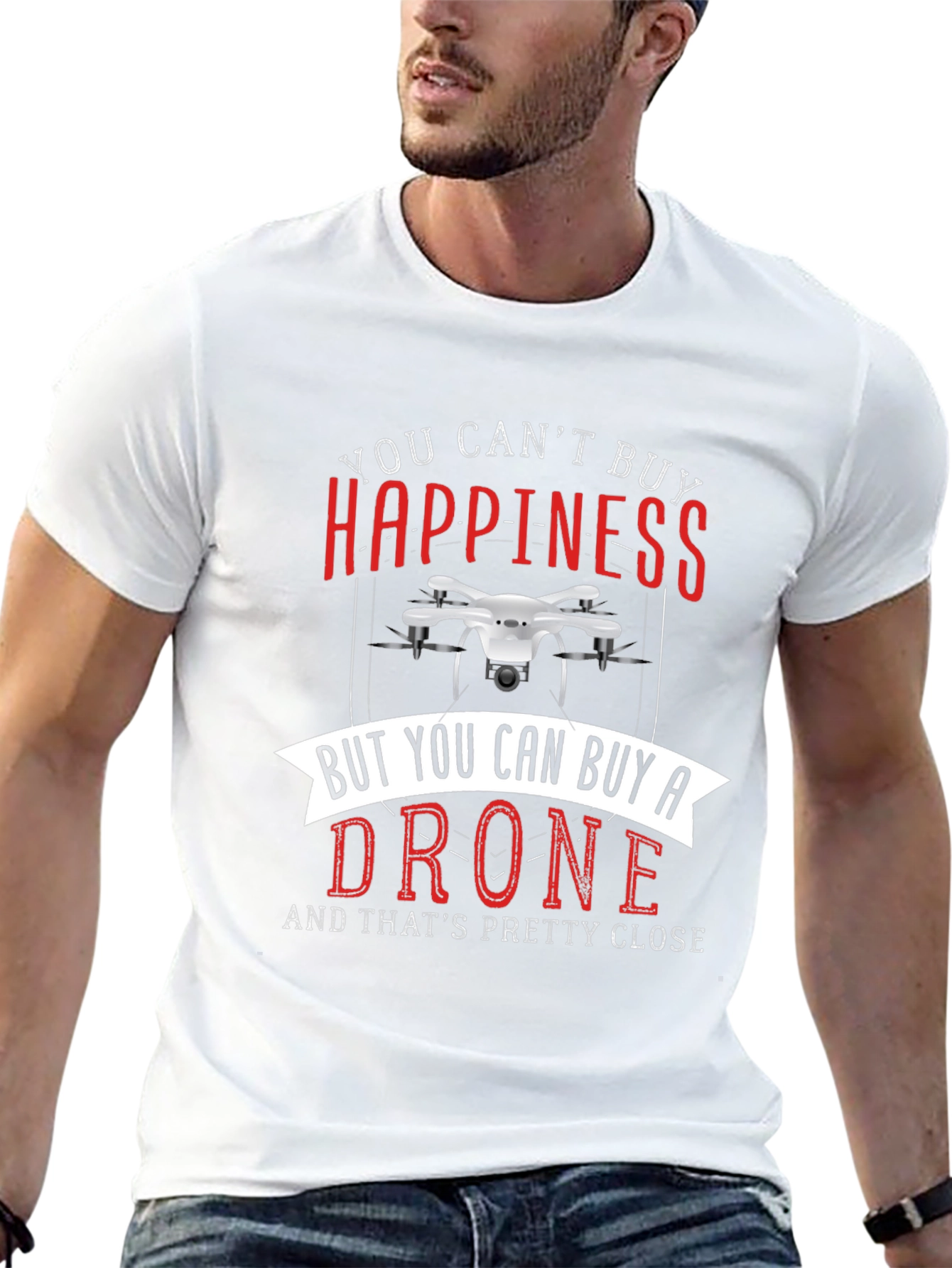 Drone T-Shirt - Happiness & Drones