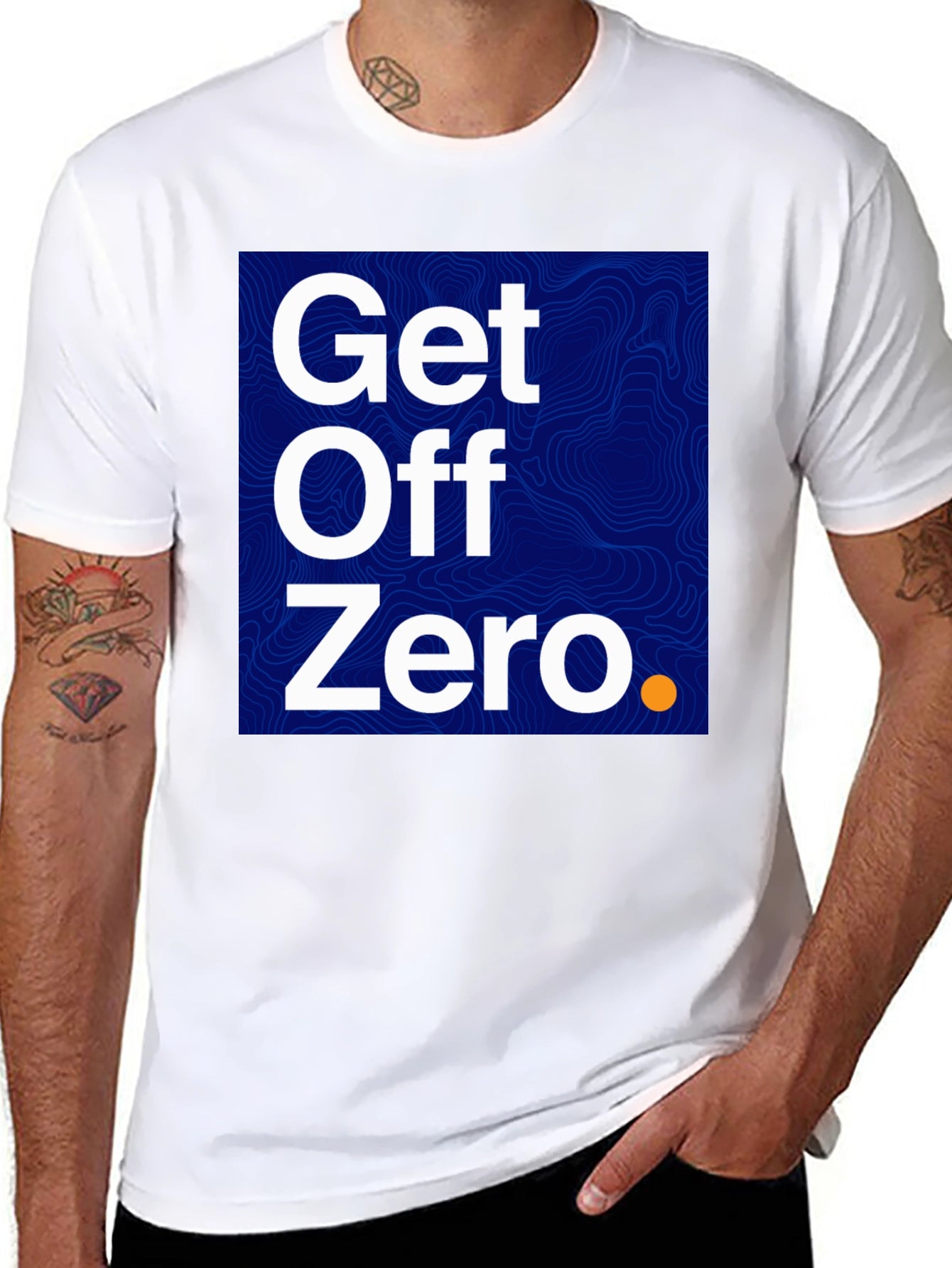 Get Off Zero Graphic Tee - Bold Statement Shirt