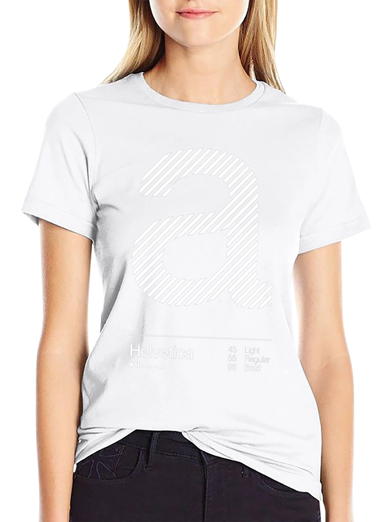 Helvetica Neue Font T-Shirt - Graphic Design Tee