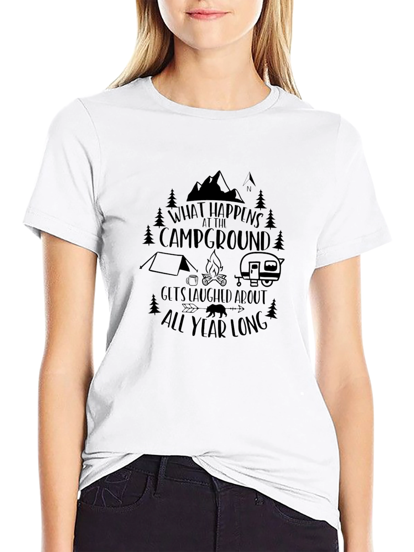 Campground T-Shirt - What Happens at the Campground