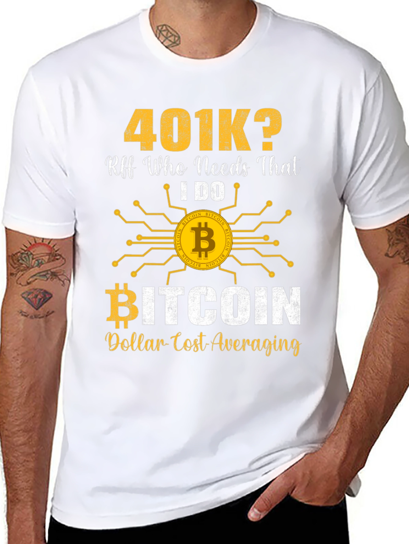 Bitcoin 401k T-Shirt Crypto Investing Tee