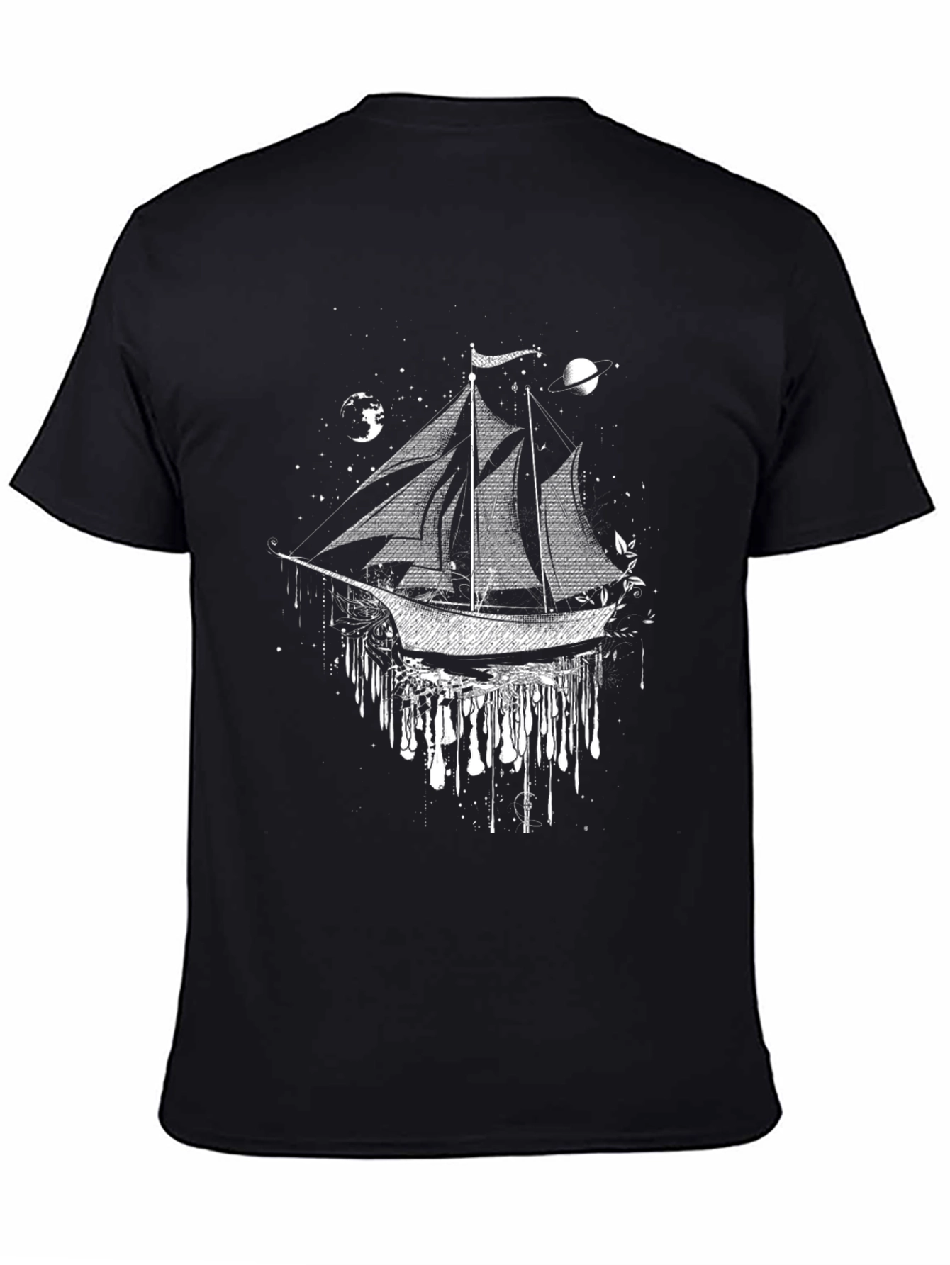 Celestial Ship T-Shirt: Cosmic Voyage