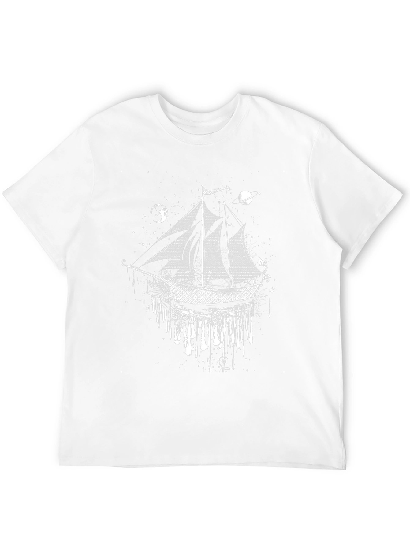 Celestial Ship T-Shirt: Cosmic Voyage