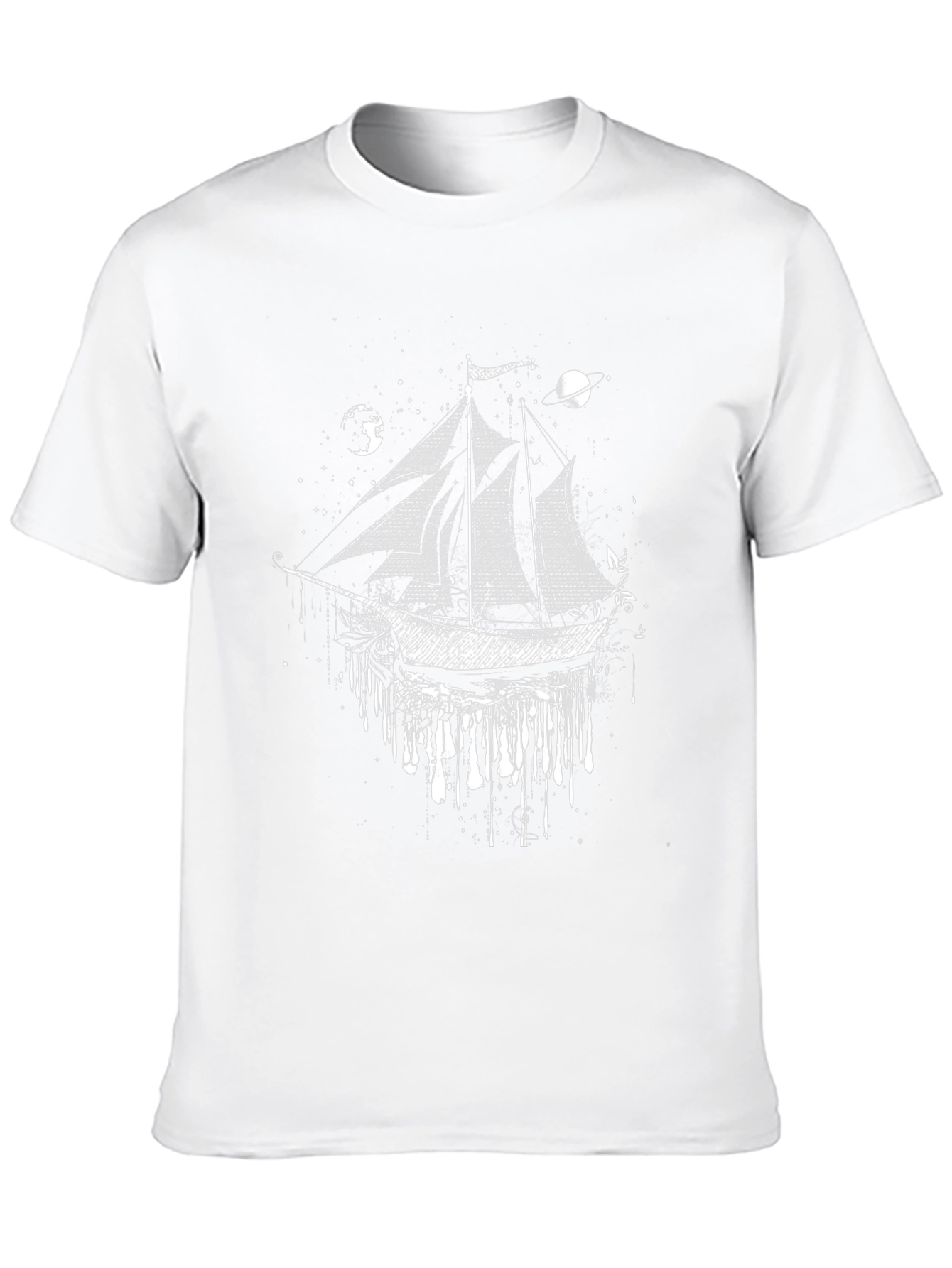 Celestial Ship T-Shirt: Cosmic Voyage