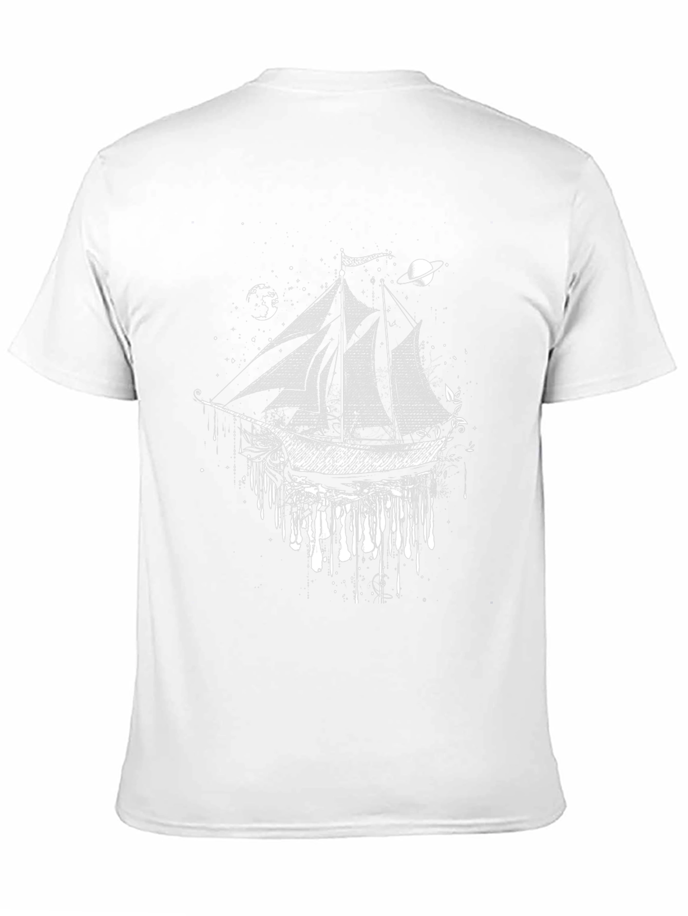 Celestial Ship T-Shirt: Cosmic Voyage