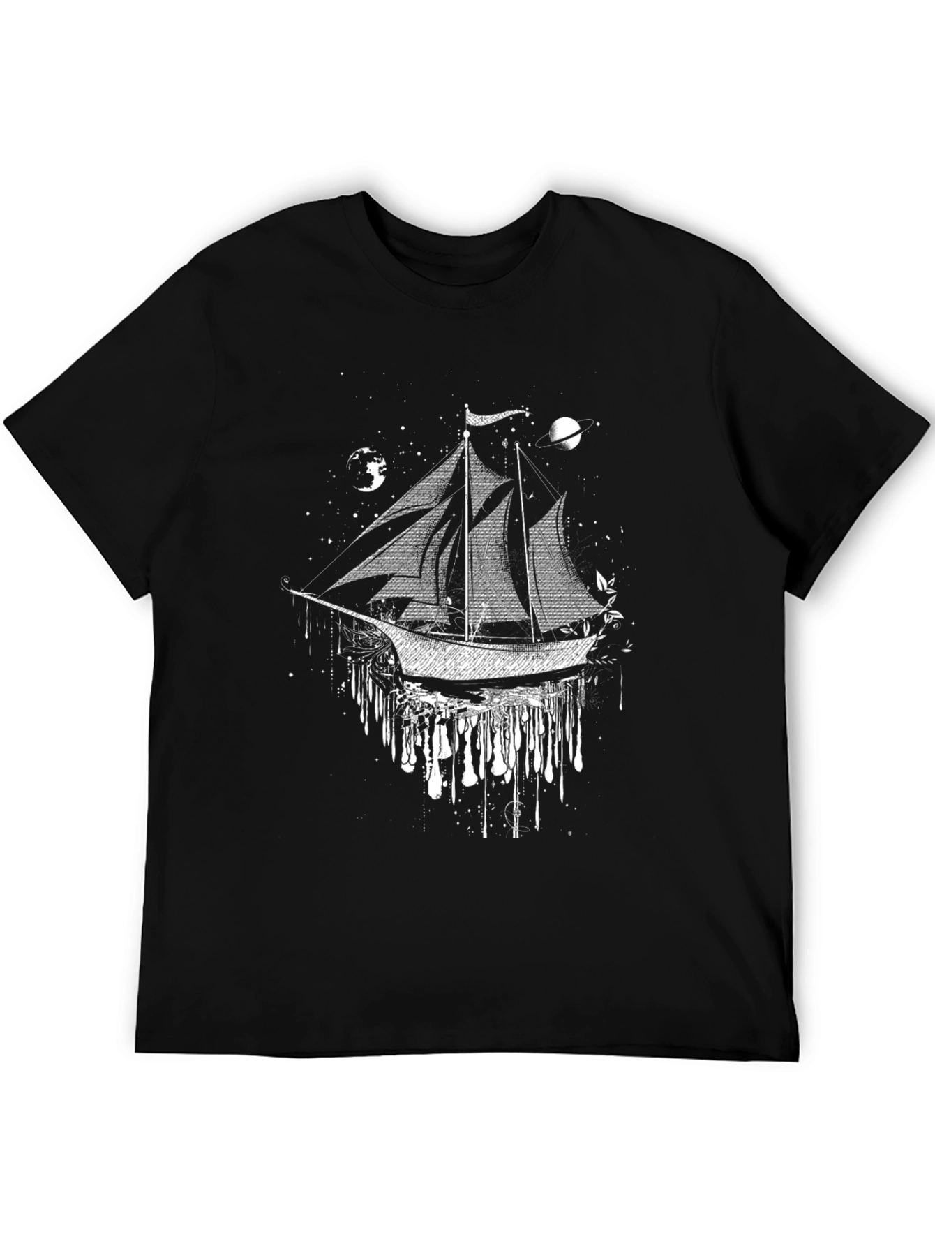 Celestial Ship T-Shirt: Cosmic Voyage