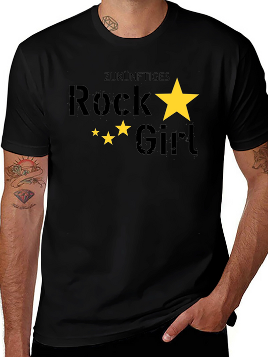 Future Rock Girl Black Graphic Tee