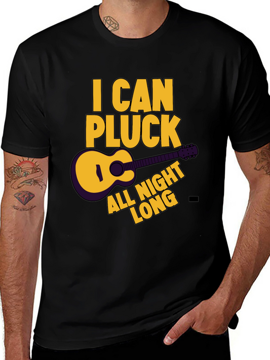 I Can Pluck All Night Long Black T-Shirt