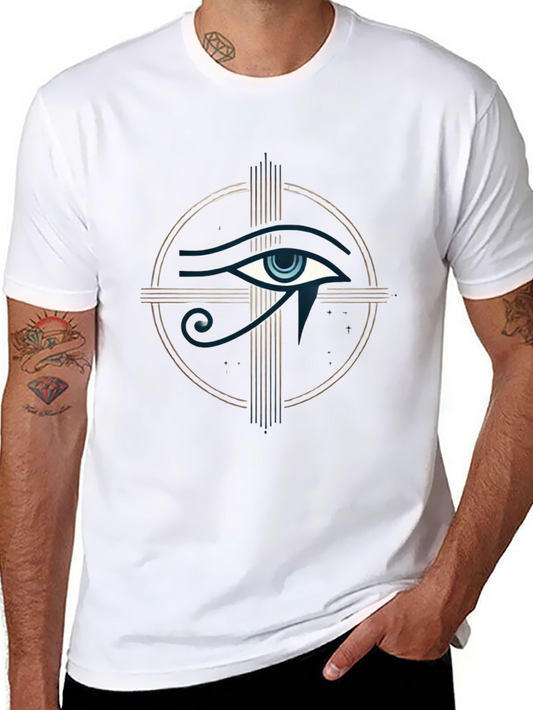 Eye of Horus Graphic Tee - Stylish Egyptian Design