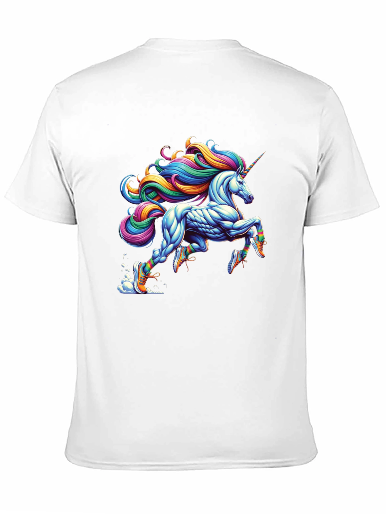 Running Unicorn Black T-Shirt