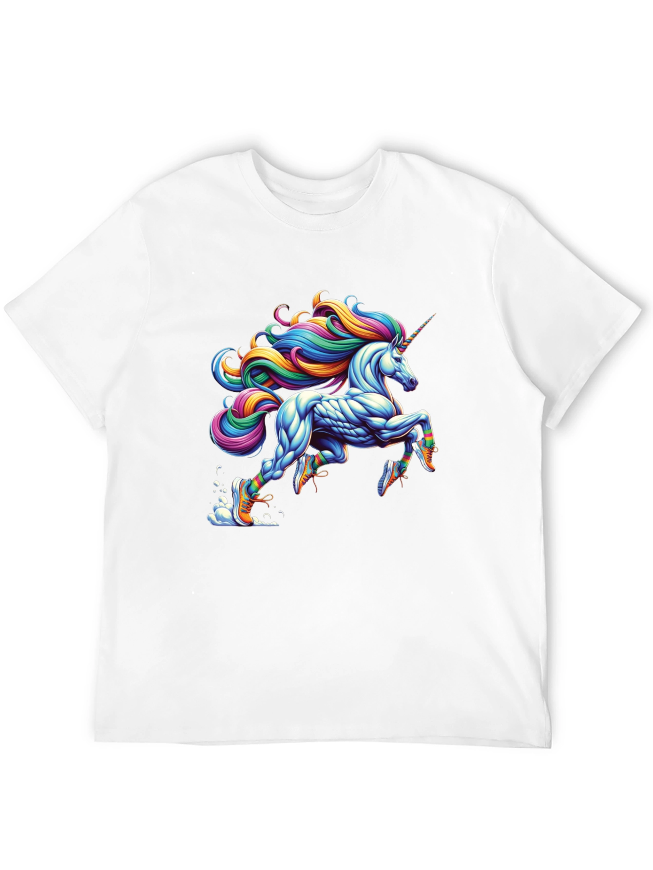 Running Unicorn Black T-Shirt