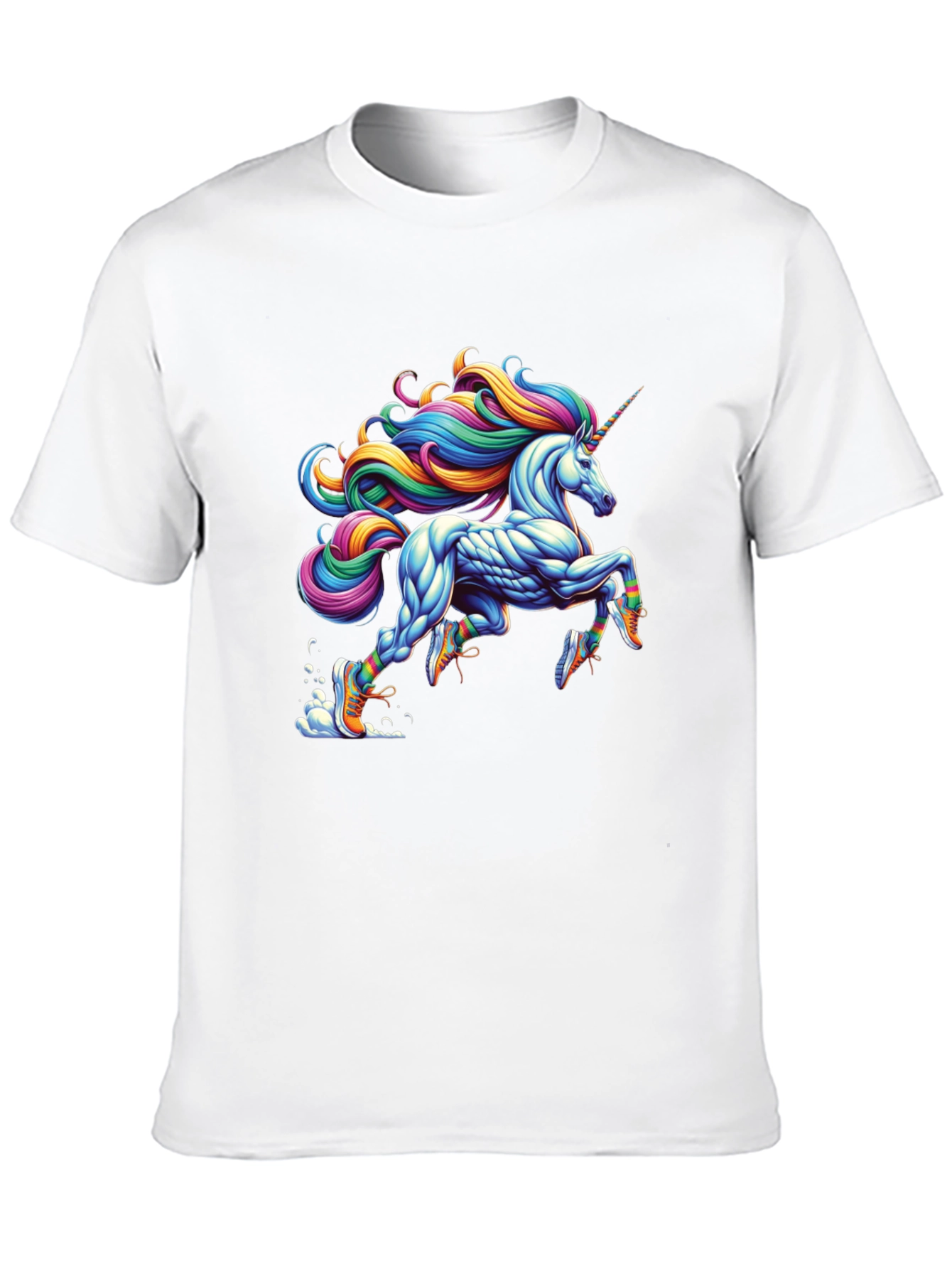 Running Unicorn Black T-Shirt