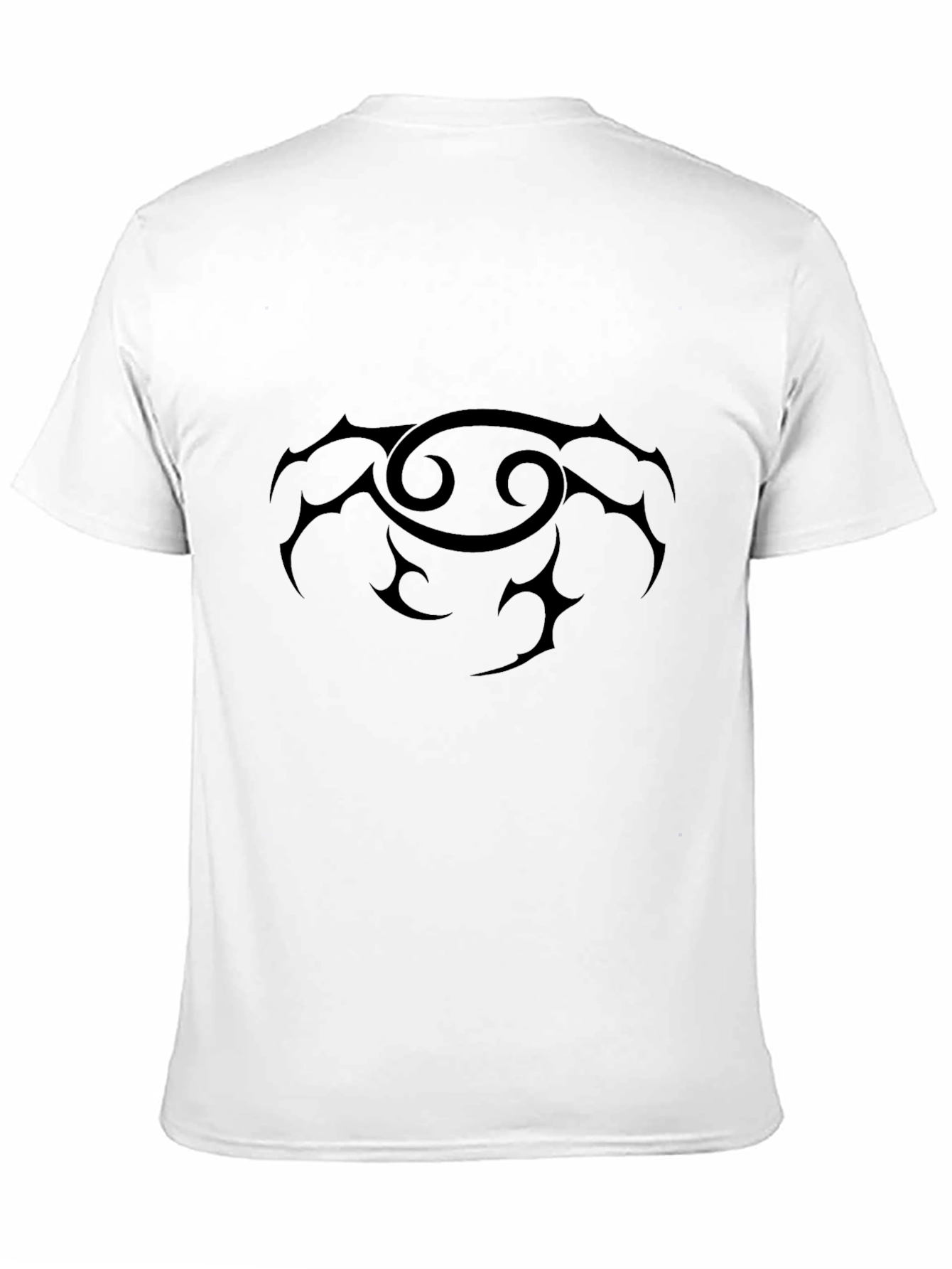 Tribal Cancer Zodiac Black T-Shirt