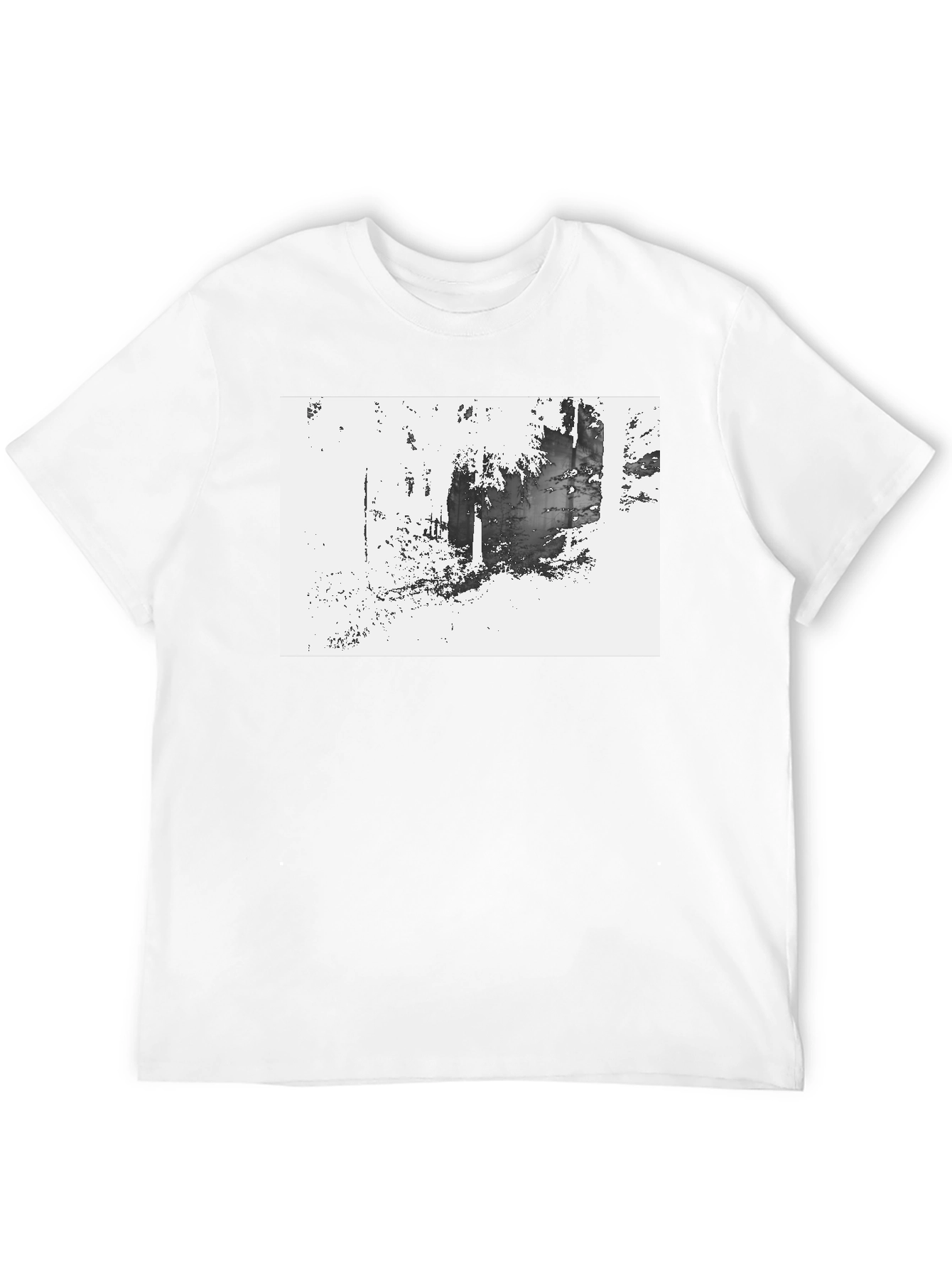 Abstract Graphic Black T-Shirt
