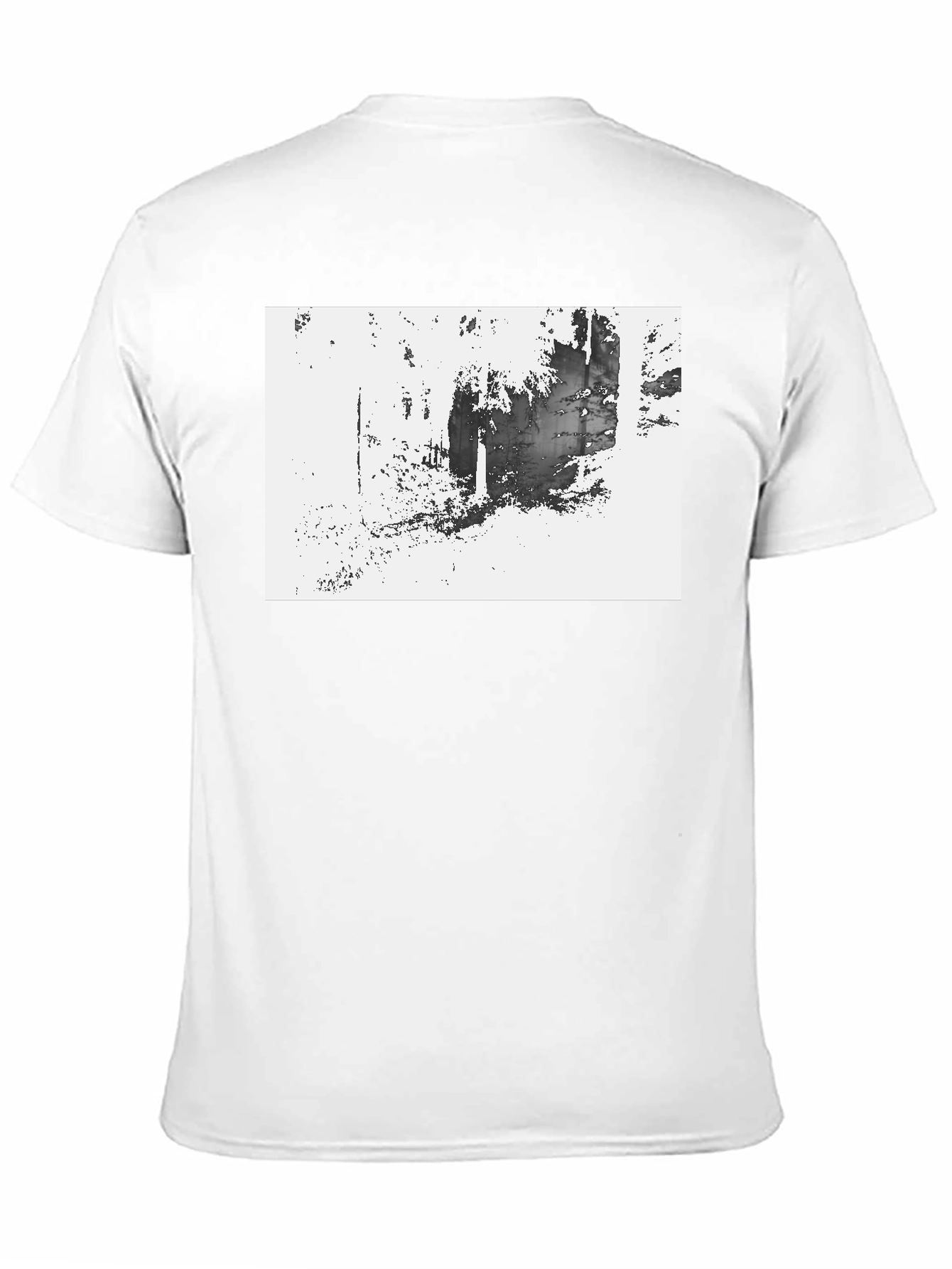 Abstract Graphic Black T-Shirt
