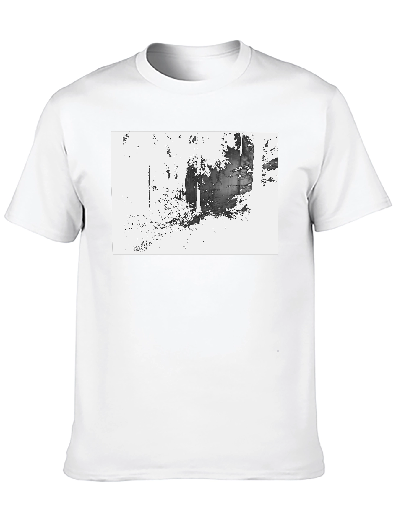 Abstract Graphic Black T-Shirt