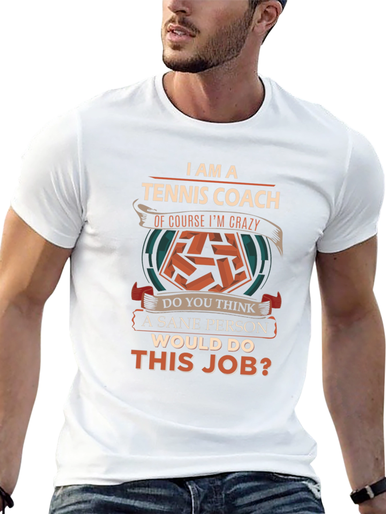 Tennis Coach T-Shirt - Crazy Tennis Lover Gift