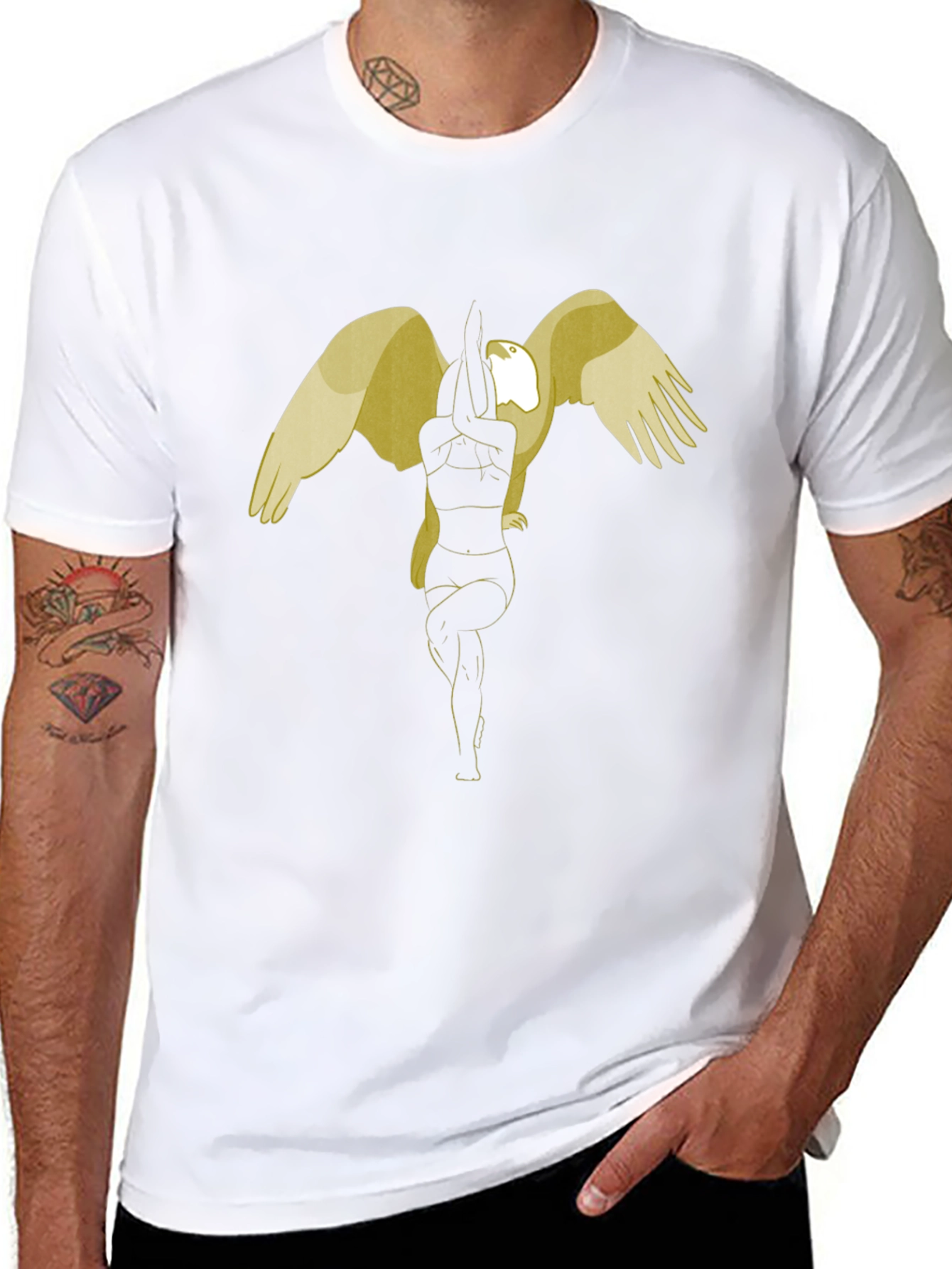 Eagle Pose Yoga Graphic Tee