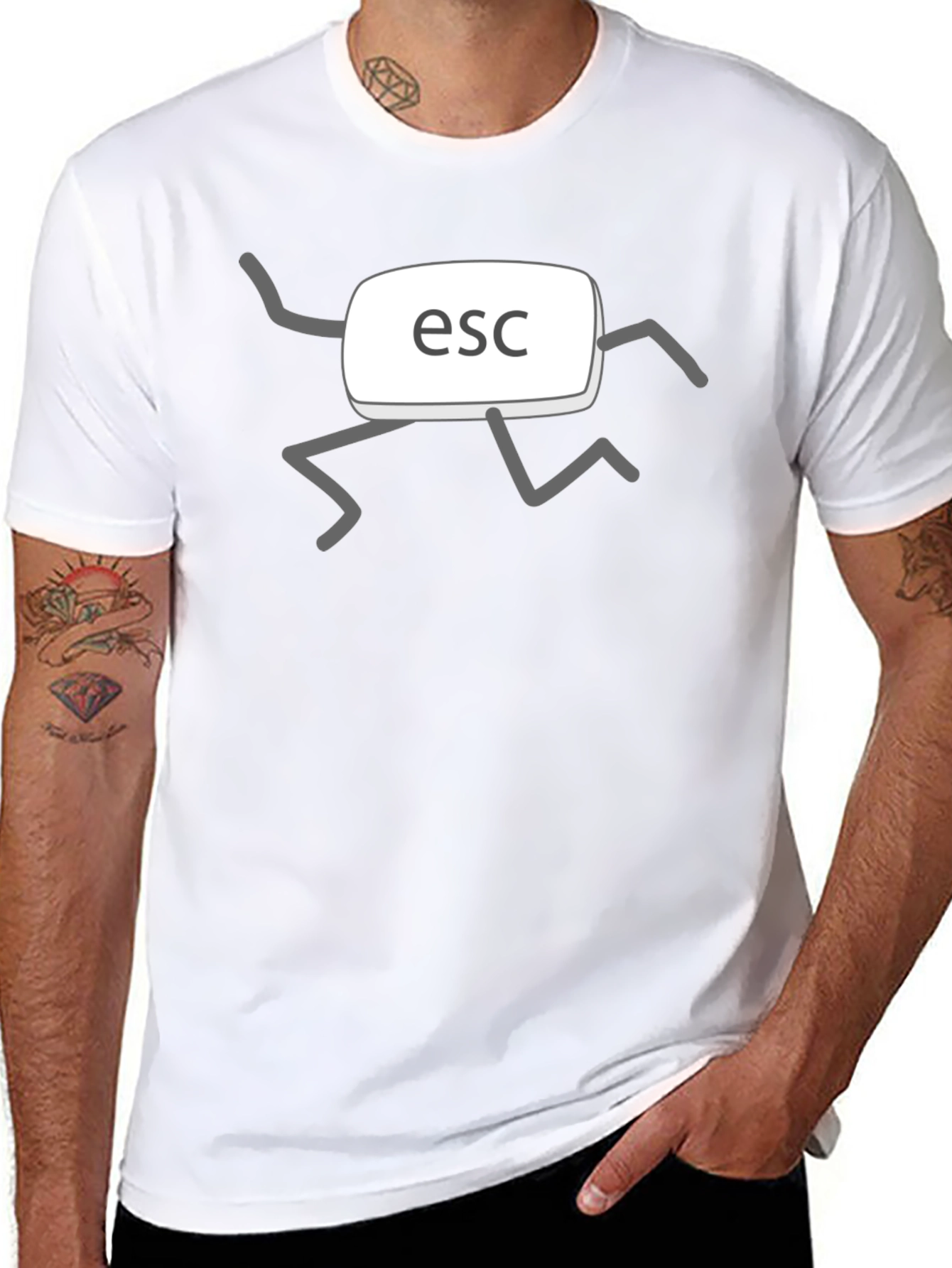 Escape Key T-Shirt - Funny Programmer Geek Tee