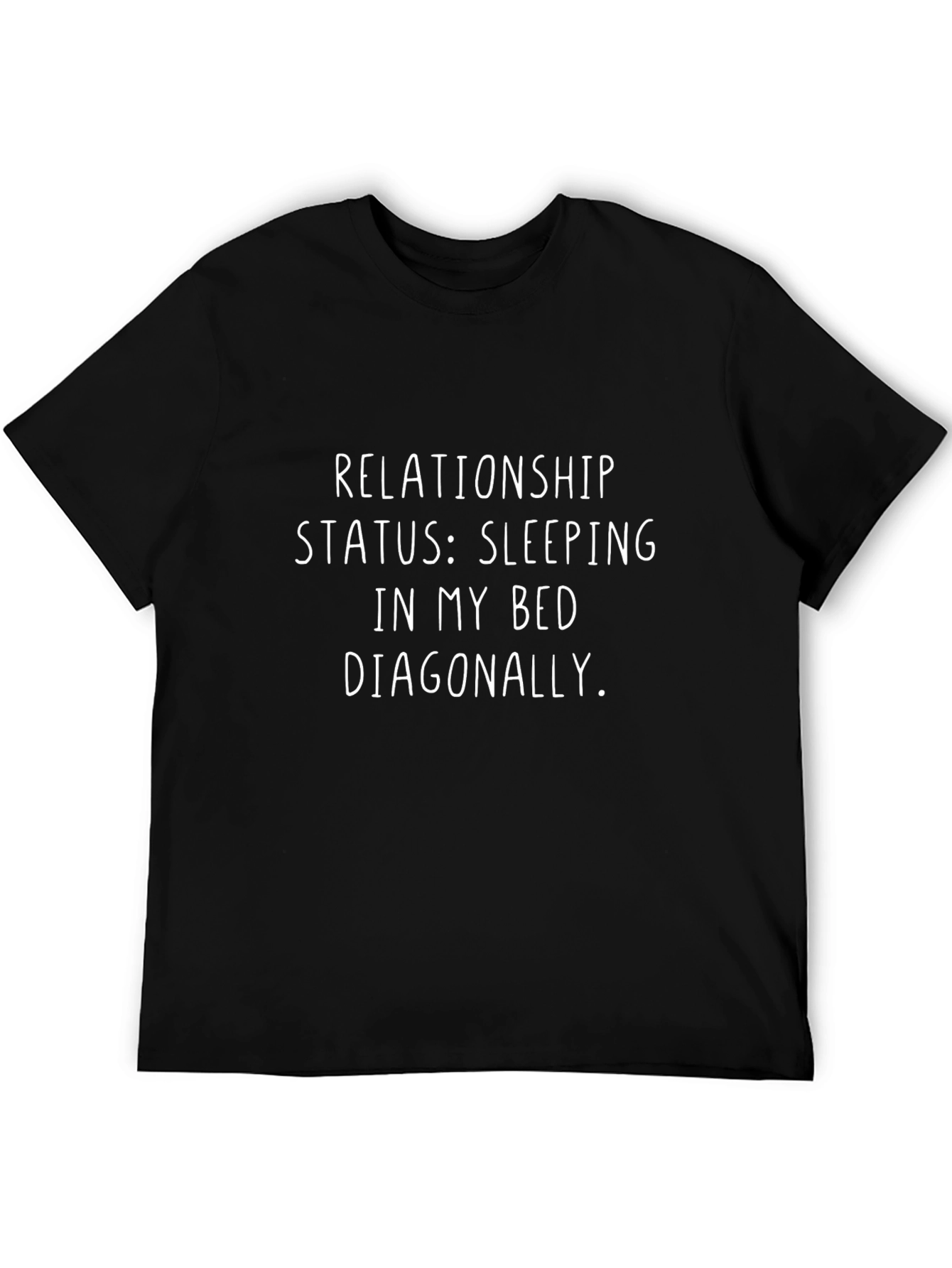 Funny Relationship Status Sleeping Diagonally T-Shirt