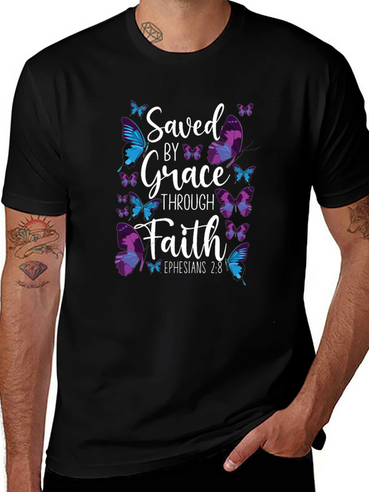 Saved By Grace Butterfly T-Shirt