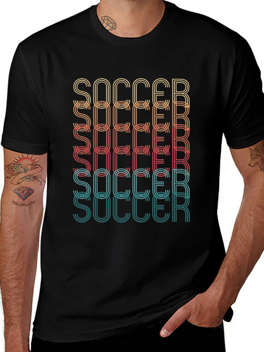 Retro Soccer Graphic Tee - Stylish Vintage Design