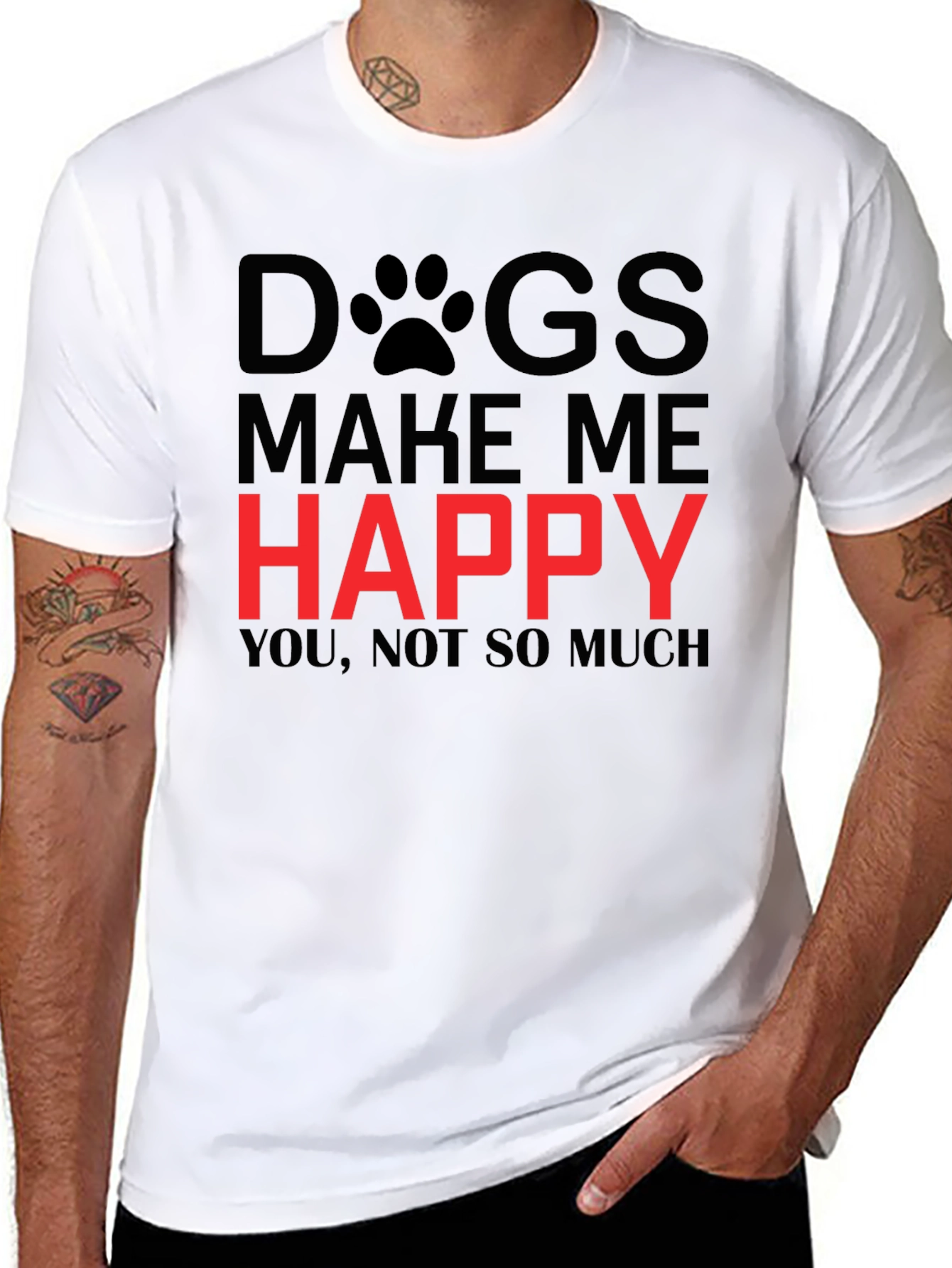 Dogs Make Me Happy T-Shirt