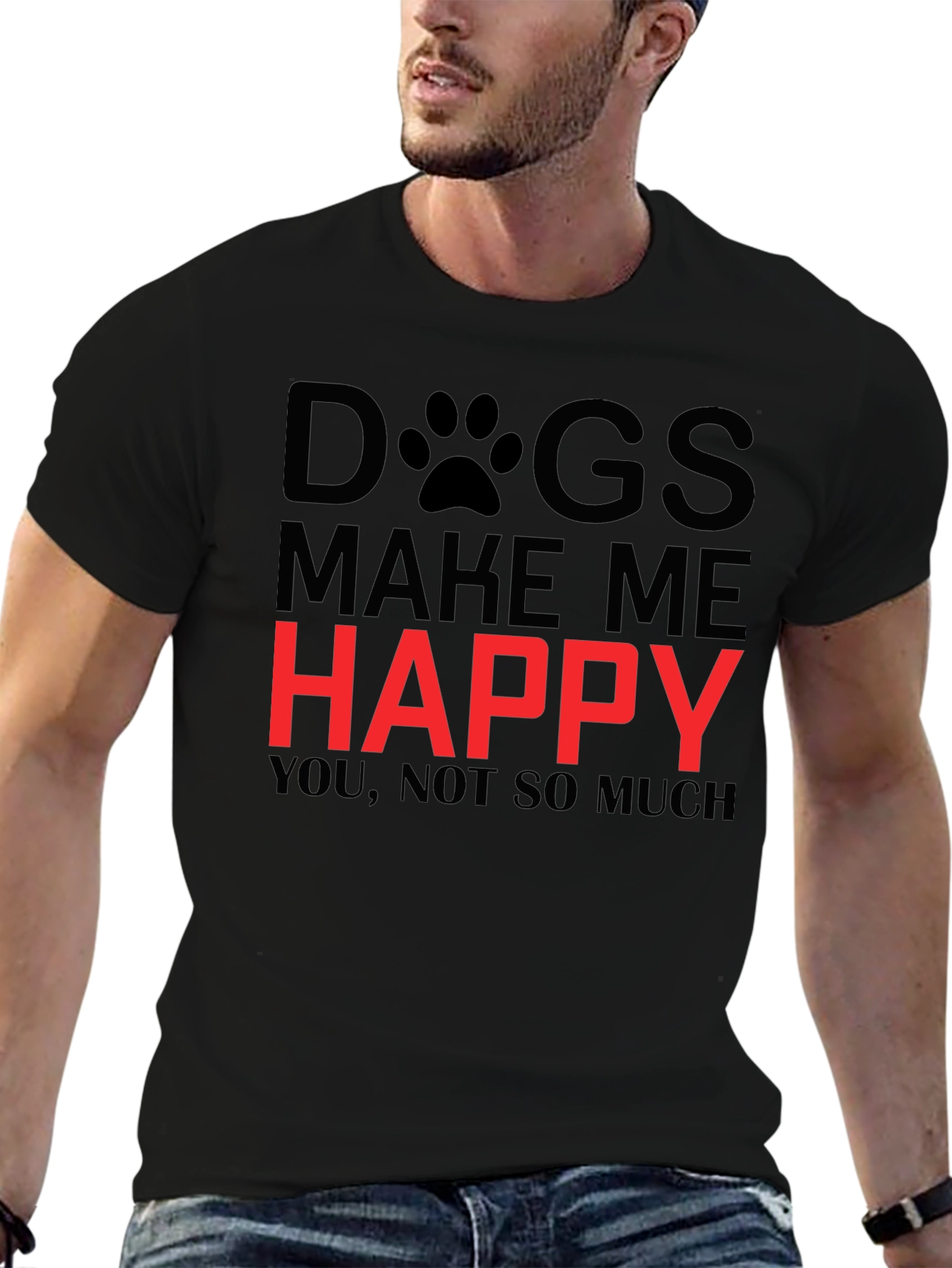Dogs Make Me Happy T-Shirt