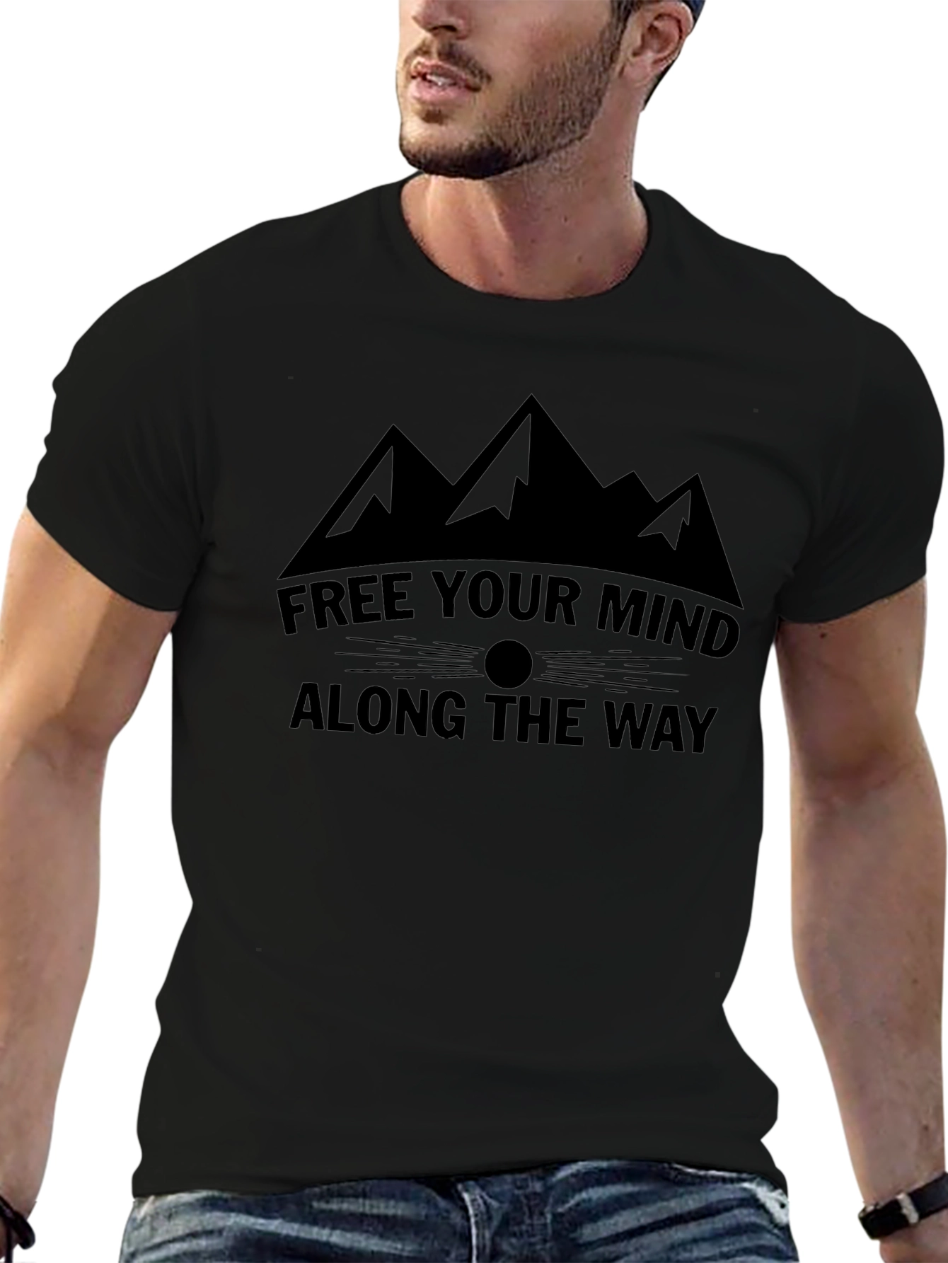Free Your Mind T-Shirt - Mountain Graphic Tee