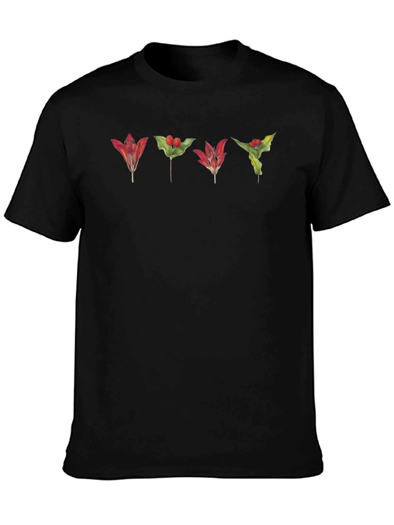 Botanical Red Floral T-Shirt