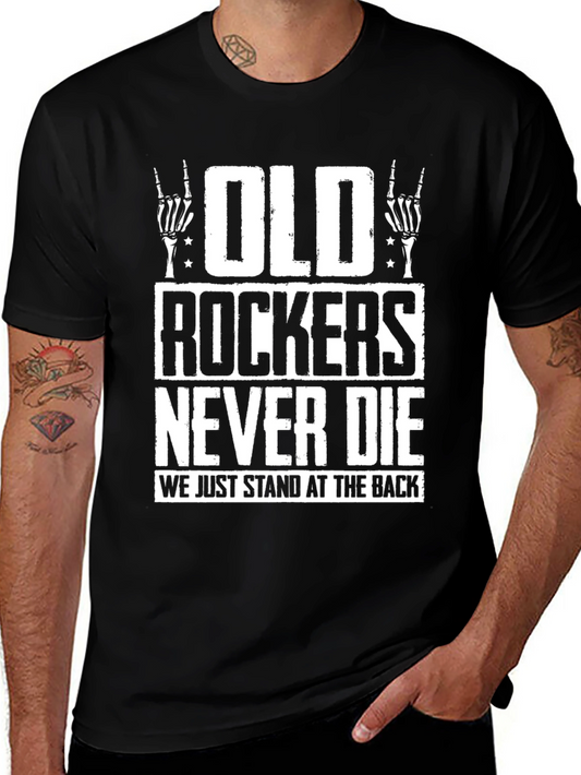 Old Rockers Never Die Graphic T-Shirt