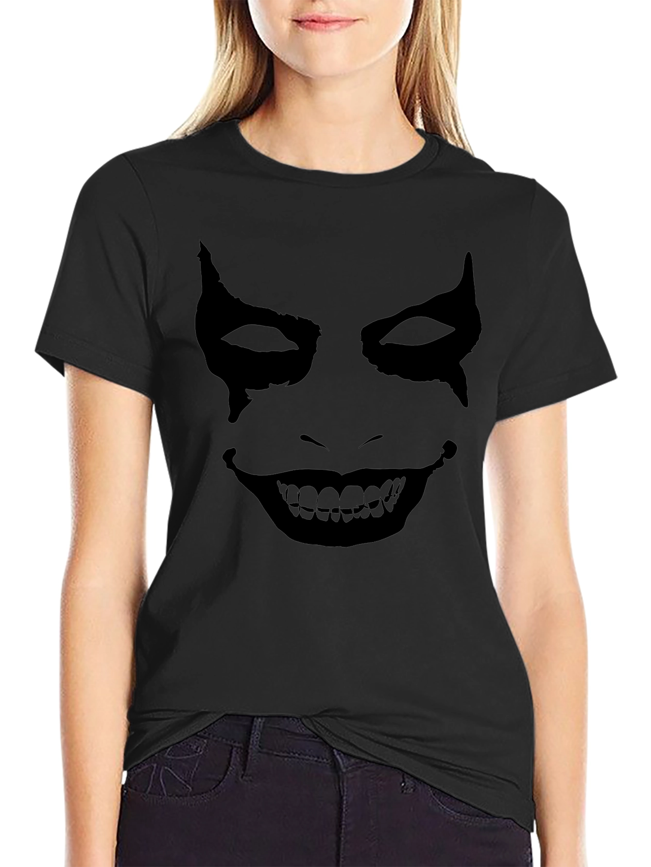 Joker Face Graphic Tee - Dark Knight T-Shirt