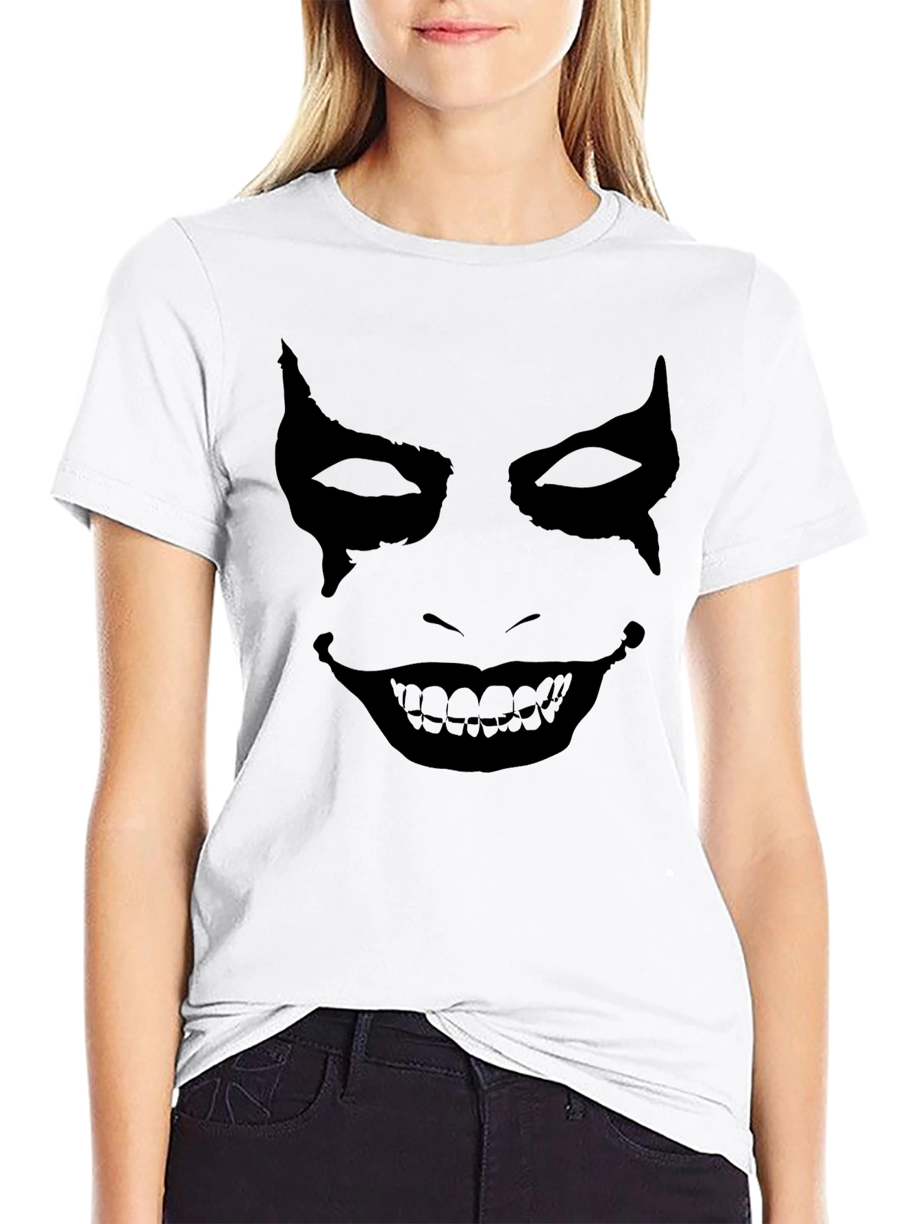 Joker Face Graphic Tee - Dark Knight T-Shirt