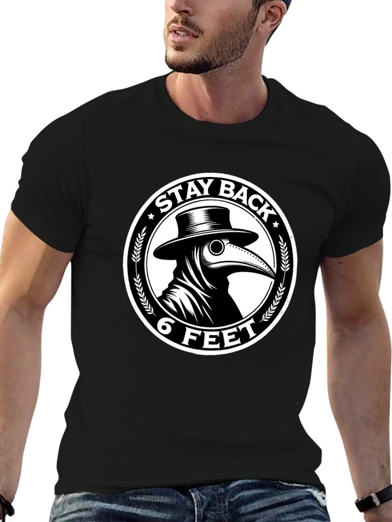 Stay Back 6 Feet Plague Doctor T-Shirt