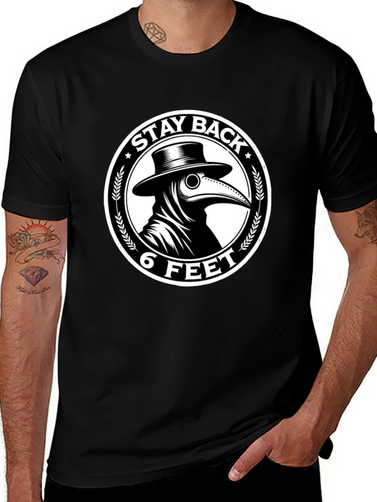 Stay Back 6 Feet Plague Doctor T-Shirt