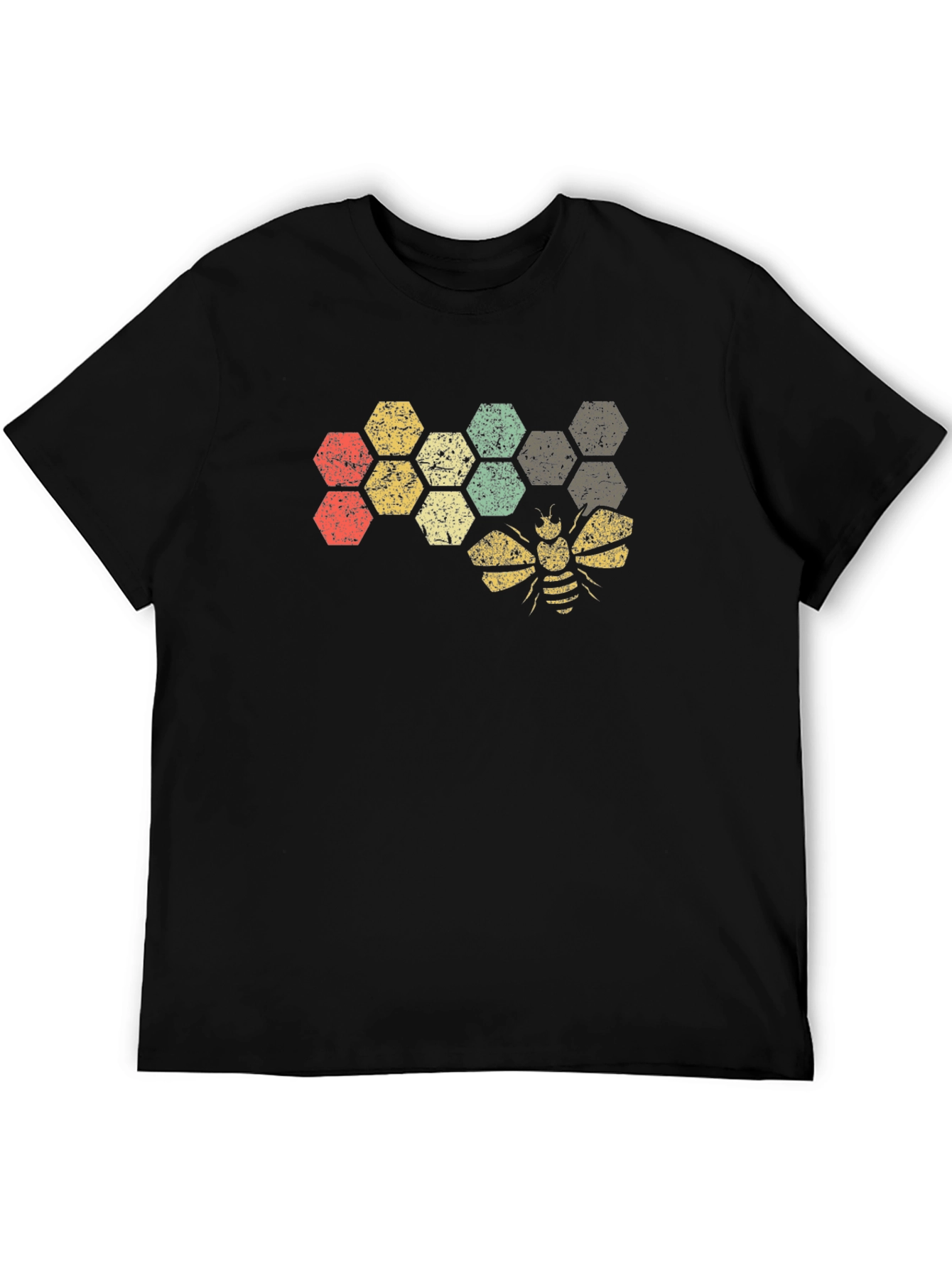 Honeycomb Bee Graphic T-Shirt
