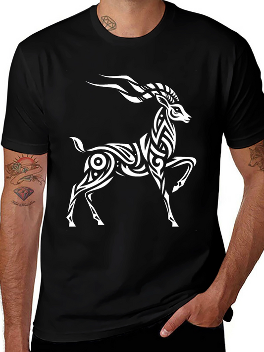 Stylish Tribal Antelope Graphic Tee